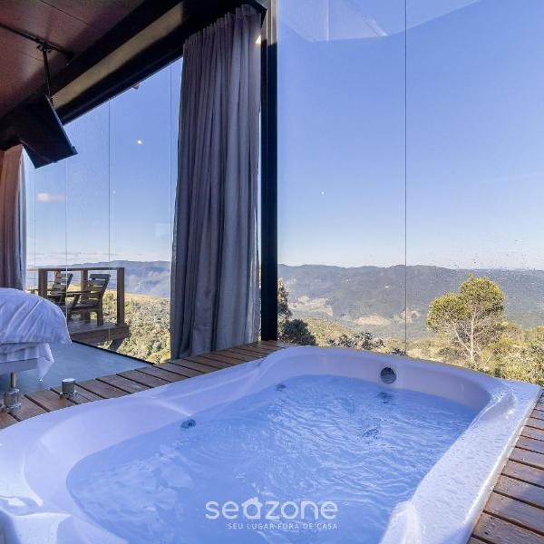 Cabana com jacuzzi e vista na serra | VST036