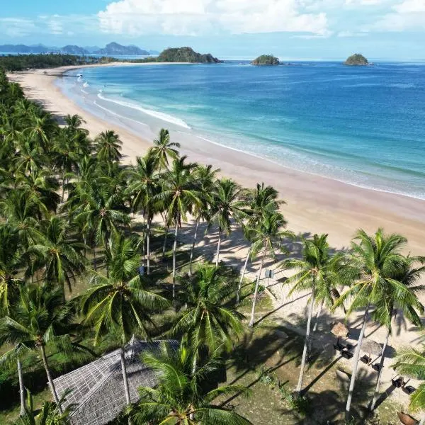 Eco Sanctuaries Nature Lodge Nacpan Beach, El Nido, hotel v destinaci El Nido