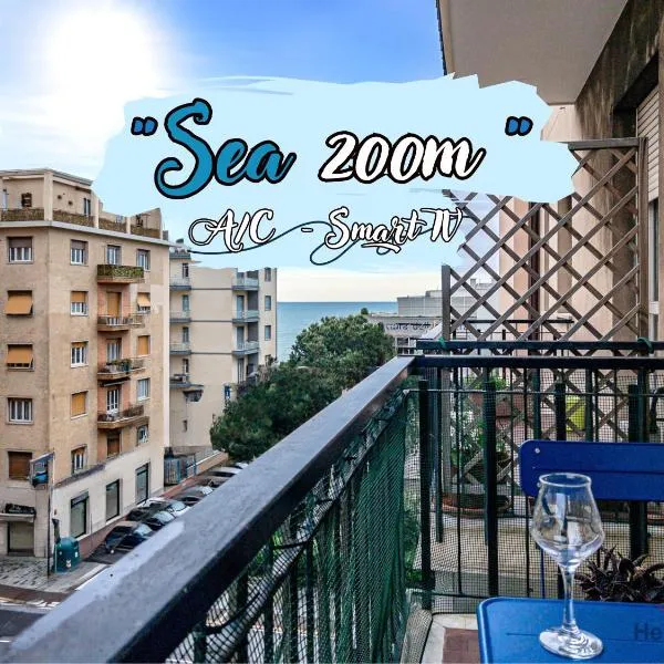 Sea 200m - AC - Smart TV - WiFi, hotel in Savona