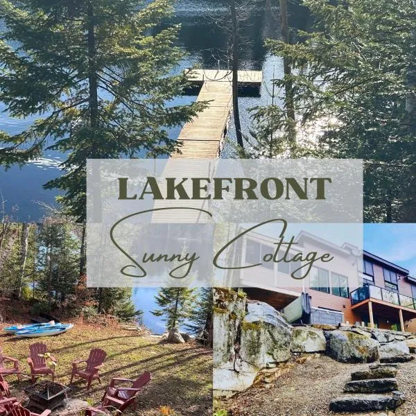 Panoramic Lakefront Chalet with Hot Tub & Firepit, hotel v destinaci Chertsey