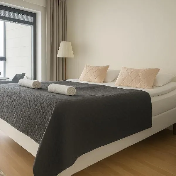 City Home Finland Big Luxury Suite - Spacious Suite with Own SAUNA, One Bedroom and Furnished Balcony next to Train Station, hotel in Tampere