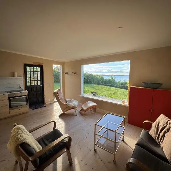 Cabin with spectactular seaview on Trelde Naes, hotel v destinaci Fredericia