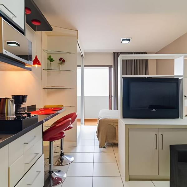 Studio Moderno | Piscina, Academia, Shopping e +!