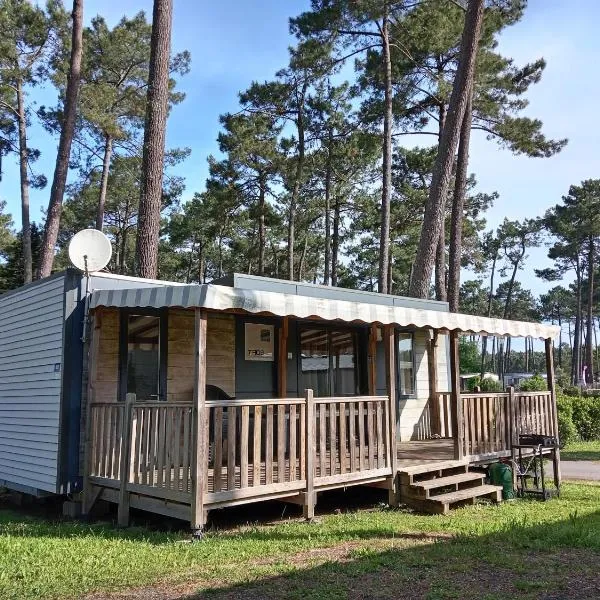 MH 462 Les dunes de Contis 2 chambres et 2 salles de bains dans camping 4 étoiles, hotel in Saint-Julien-en-Born