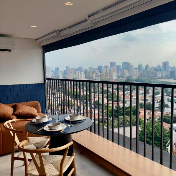 Studio com Vista, 4 pessoas, próximo à Faria Lima & Congonhas