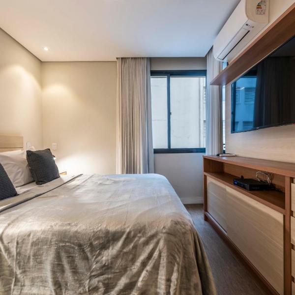 BHaus Jardins Poeta - Apartamento Deluxe - 7o andar - Academia - Mini mercado - Próximo à Oscar Freire e Avenida Paulista - Vaga de Garagem - Recepção 24h - Restaurante Galeto's no térreo - p77 - Foto 2