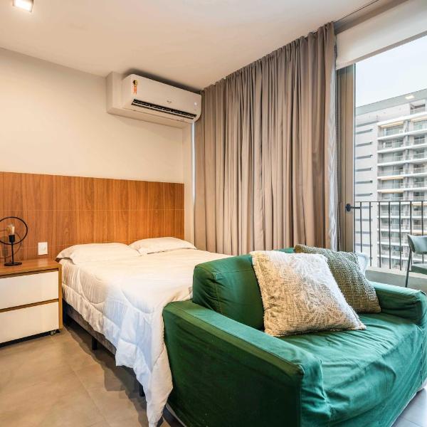 BHaus Jardins VN Melo Alves - Studio Premium com Varanda 13o andar - Próximo à Oscar Freire e Metrô - Vaga de Garagem - Academia - Piscina - Lavanderia - Coworking - ma136 - Foto 2