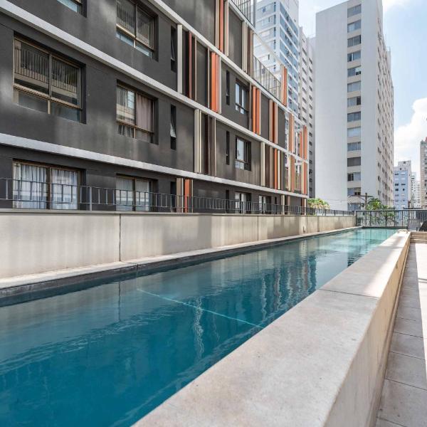 BHaus Jardins VN Melo Alves - Studio Premium com Varanda - 3o andar - Sem Vaga - Academia - Piscina - Lavanderia - Coworking - ma38 - Foto 4