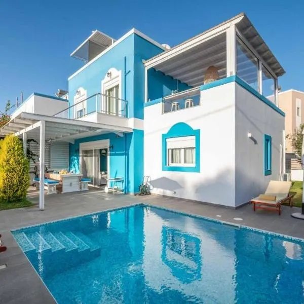 Seabreeze Villa - with Jacuzzi & heated pool, viešbutis mieste Masticharis