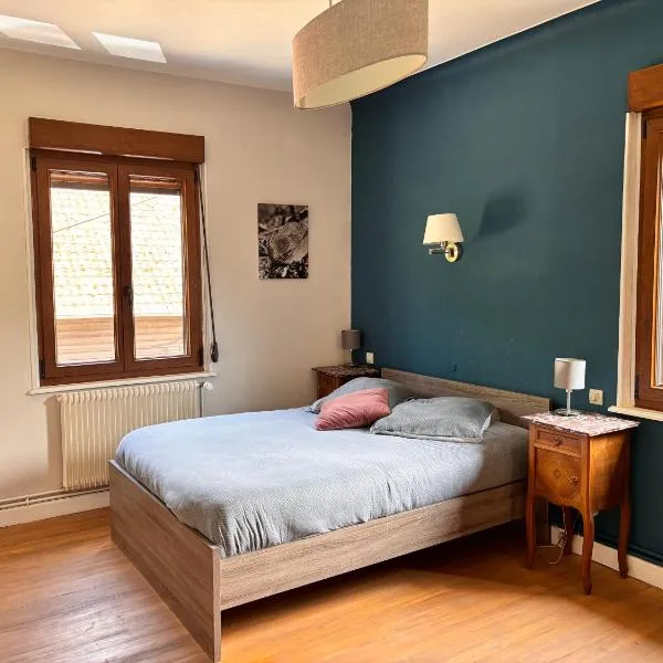 Chambre double dans Auberge Alsacienne, hotel v destinaci Scherwiller