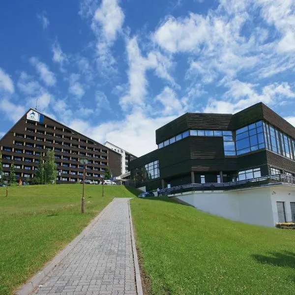 Apartment mit Balkon im Ferienpark in Schöneck, viešbutis mieste Šėnekas