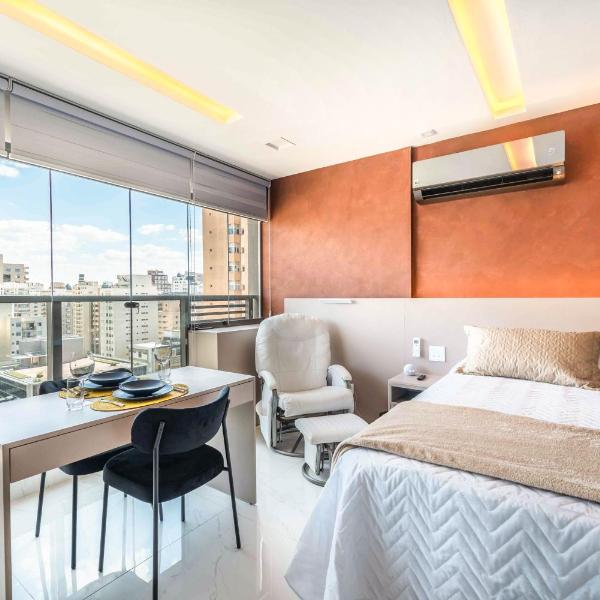 BHaus Itaim DSG - Studio Deluxe com Vista Incrível 13o andar - Cama Queen - Próximo ao Parque Ibirapuera - Lavanderia Omo - Academia - Coworking - Mini mercado - Piscina no Rooftop com Vista Panorâmica - Foto 2
