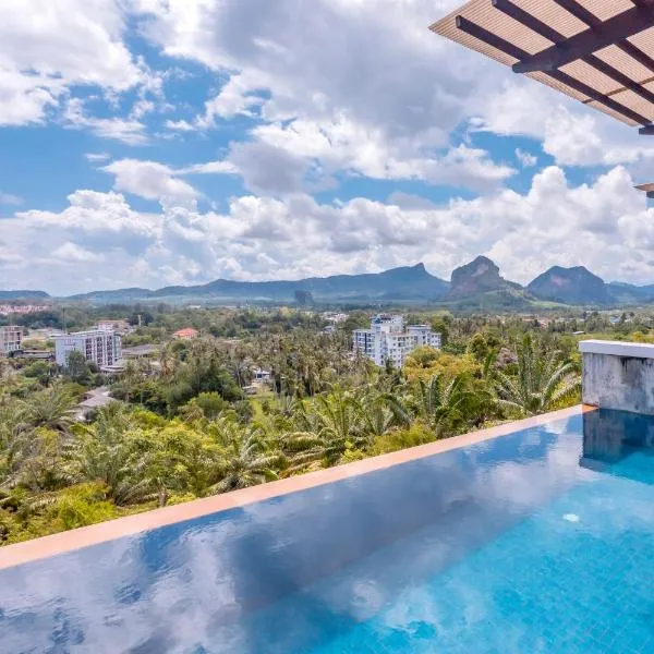 Sea & Mountain View Private Pool Villa at Aonang Beach, hotel v Krabi