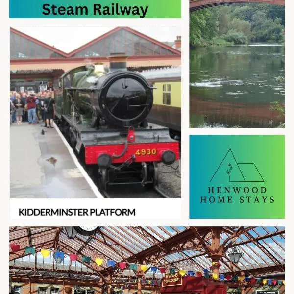 Family Friendly I Pets Welcome I Short Walk to Railway Station I 10min Drive to Safari Park, hotell sihtkohas Kidderminster