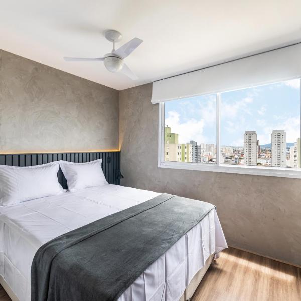 BHaus Moov Brás - Cama Queen - 16o andar - Sem Vaga de Garagem - Piscina - Academia - Lavanderia - Recepção 24h - Próximo ao metrô