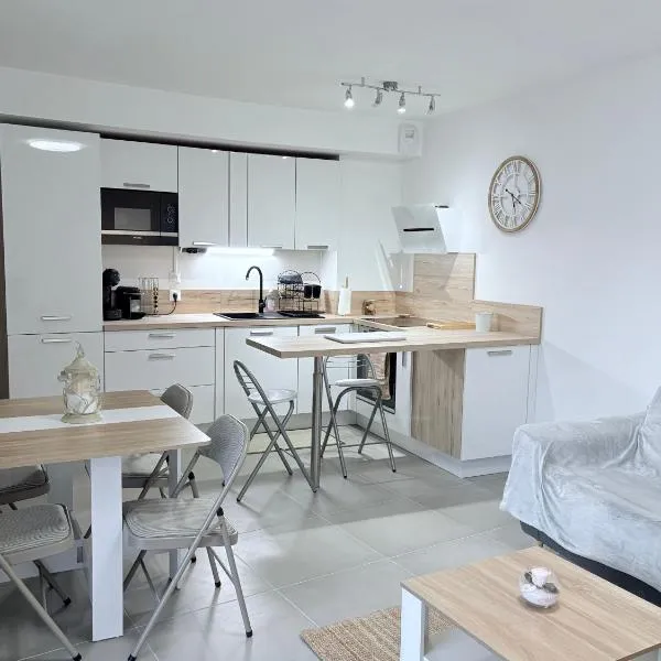 Appartement climatisé avec jardin 4 personnes, hotel en Le Plan-de-la-Tour