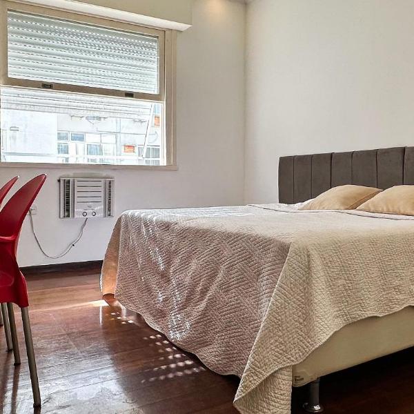 HR.368 - Lindo apartamento de 3 quartos frente mar Avenida Atlantica para locação temporada - Foto 2