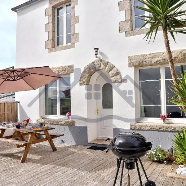LocaLise - M5 - Maison de vacances sur le port de Lechiagat - terrasse entièrement close - Wifi inclus - Draps inclus - Animaux bienvenus, hotell sihtkohas Tréffiagat