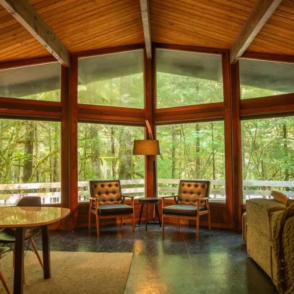 Mid-century Cabin Hideaway - Hot Tub & Fire Pit, hotel v destinaci Rhododendron
