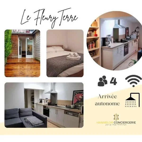 FleuryTerre - Grand 2 pièces avec terrasse, hotel in Déville-lès-Rouen