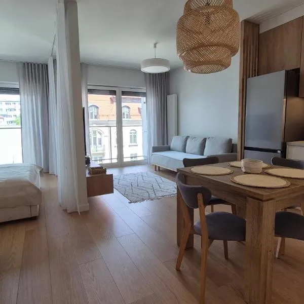 Luxurious Cinnamon Apartment, self check-in 24h, free parking, air-conditioning, hotel in Poznań