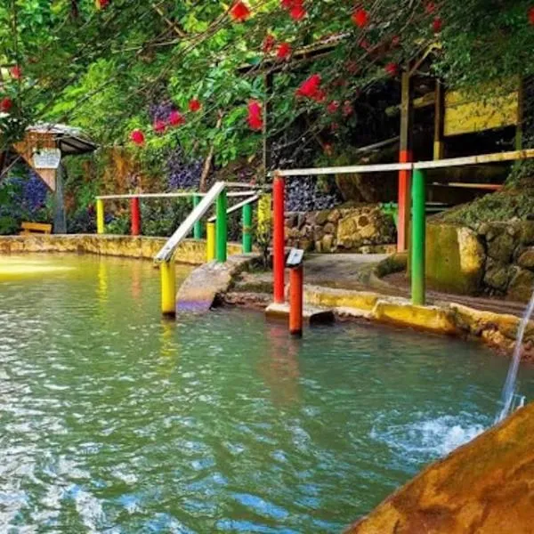 Tia's Bamboo Cottages Restaurant, Bar & Sulphur Spa, hotell sihtkohas Roseau