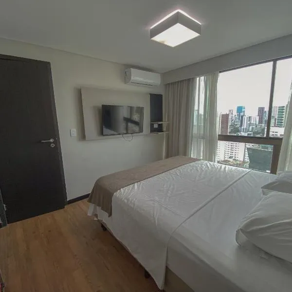 Flat Completo com Cozinha Completa, Piscina e Próximo à Praia de Boa Viagem, hotel di Recife
