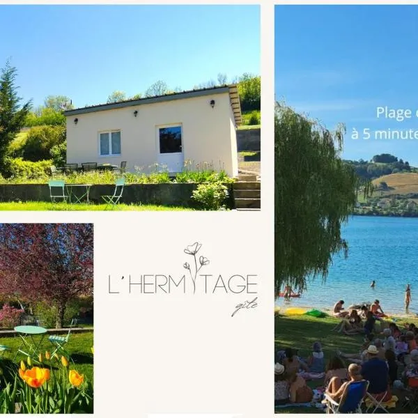 L'HERMITAGE maisonnette lake view beach 5 min walk, hotel a Bilieu