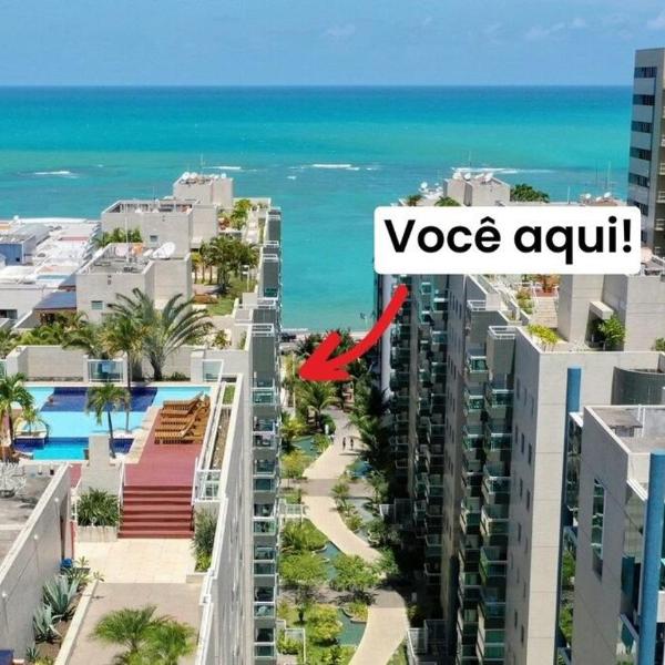 2 quartos | Beira mar | Piscina | 250 MB