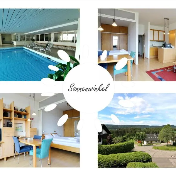 Fewo "Sonnenwinkel" C37 mit Südbalkon im Haus Feldbergblick, Lenzkirch, Innenpool, Sauna, hotel v destinácii Lenzkirch