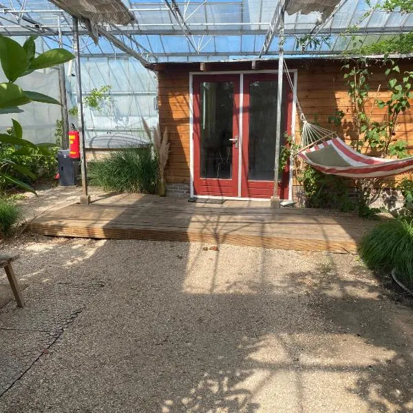 Unique Tiny House close to Ams Airport with Hottub, hotel in Rijsenhout