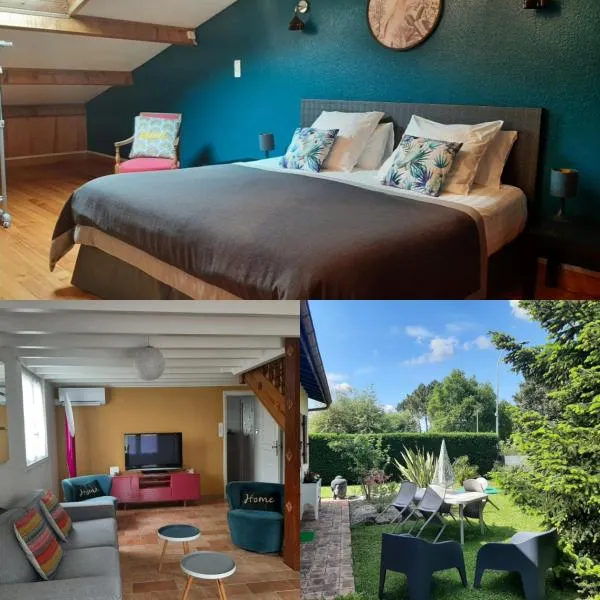 Gite climatisé L'Orée des Landes Proche Center Parcs، فندق في Pindères