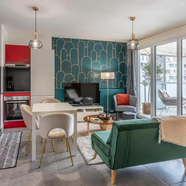 Urban Chic Montpellier - Terrace - Private Parking，位于蒙彼利埃的酒店