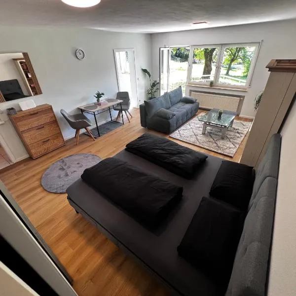 Apartment Ferienwohnung mit Grünem Blick Terrasse & Neu saniert Bordinghaus 24h Check-In in Freudenberg am Main, hotel v destinaci Freudenberg am Main