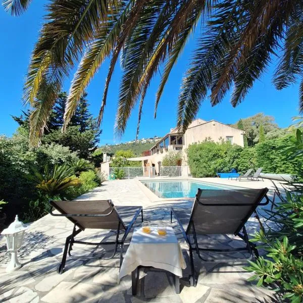 Appartement Rez de Villa Terrasse Piscine Parking privé, hotel in Hyères