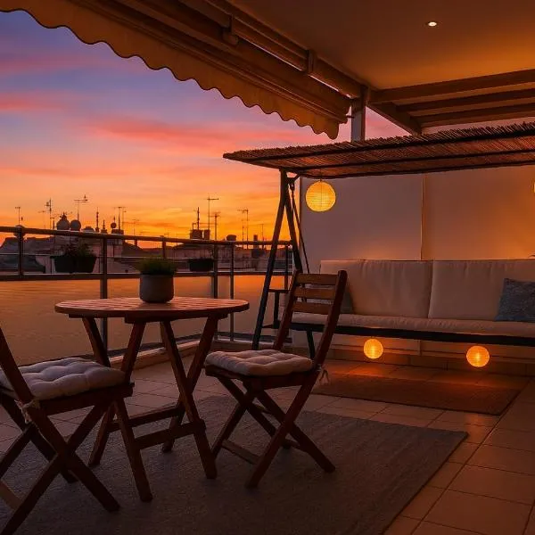 Sunset Sky Lounge - Chic Penthouse in Thessaloniki、テッサロニキのホテル
