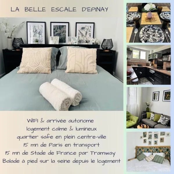 La Belle Escale d'Epinay aux portes de Paris, hotel in Épinay-sur-Seine