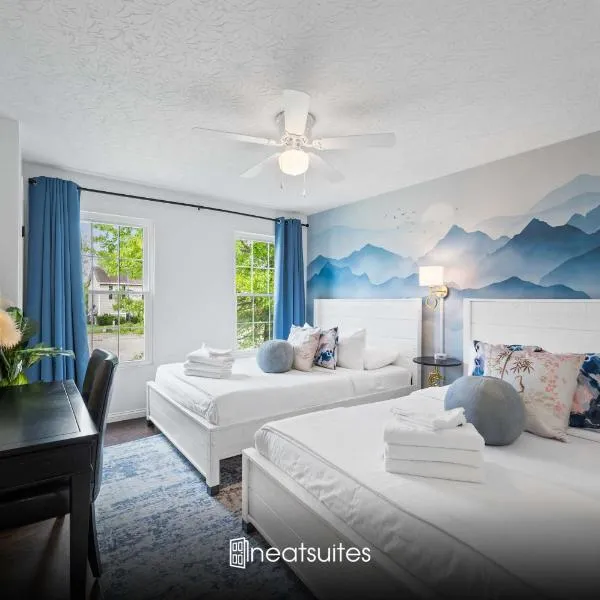 Williamstown में, होटल 2BR Condo Near Ark for 6 Guests - Free Parking