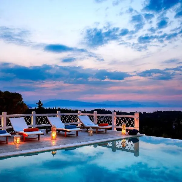 Castello Di Vista with Pool and Starlink Wifi, hotel in Káto Korakiána