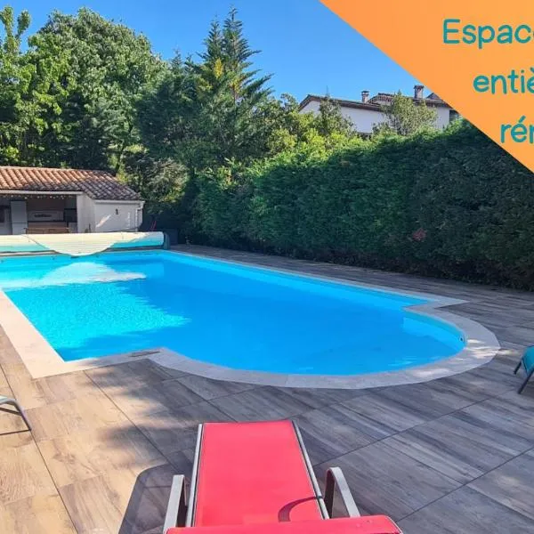 Maison avec piscine entre garrigue et Cévennes, hotel in Cazilhac