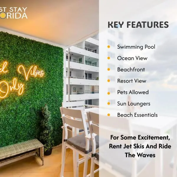 Beach Front Condo, Sea View, Beach Access, Balcony, hotel in Fort Lauderdale