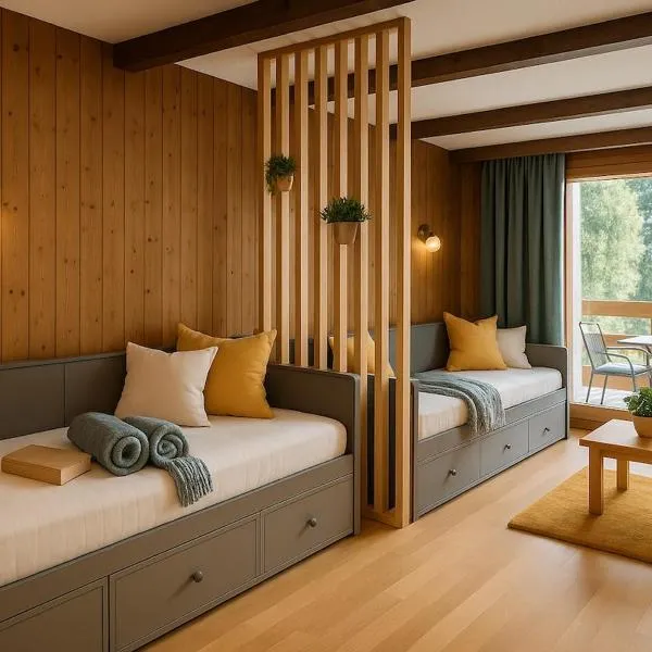 Studio alpin & central Ovronnaz avec parking, hotel en Leytron