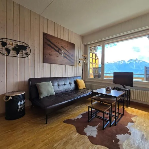 Charmant petit appartement, hótel í Ovronnaz