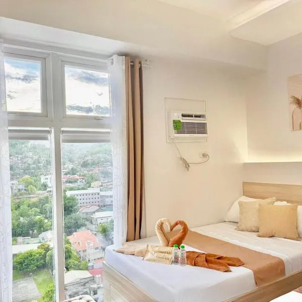 Tranquil Mountain View in Cebu City Studio unit for 1 to 4 pax with High speed WiFi Free Pool and Netflix, hotell sihtkohas Cebu City
