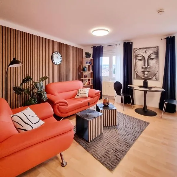 Charmante 1-Zimmer Wohnung in Jena Winzerla, hotel in Jena
