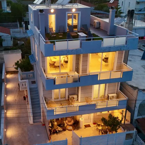 Horizon Luxury Living Breathtaking Seaview Minutes from the Airport, hotel in Artemida