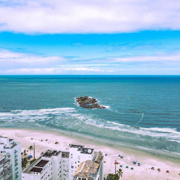 Apto na Praia - Ar condicionado e Churrasqueira