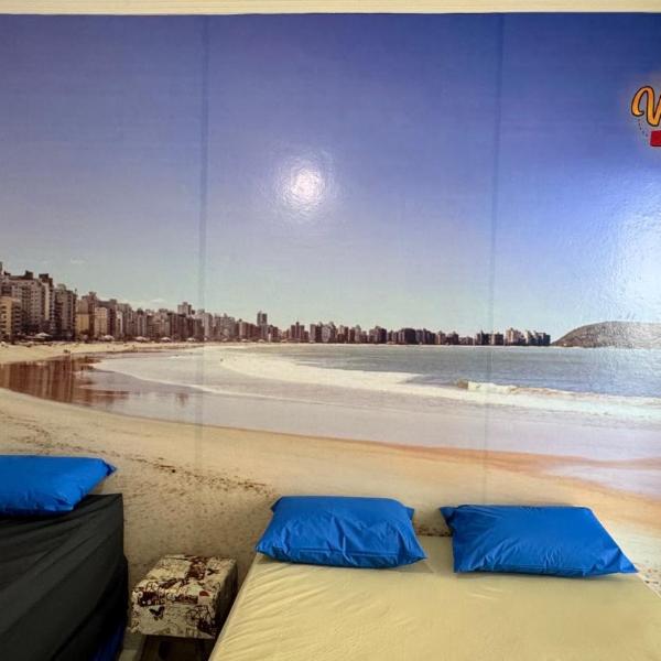 Studio 305 - Praia do Morro Guarapari ES - prédio frente Mar - varanda com vista mar - elevador - atravessou a avenida, ja esta na Praia - internet - SEM vaga ou VER Disponibilidade da garagem - Foto 2