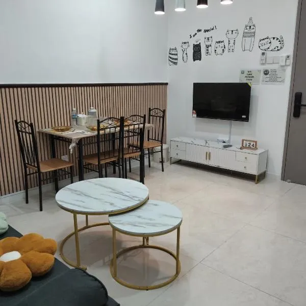 Baysuites Likas 9pax City Views L 21 near kk town, hotel in Likas