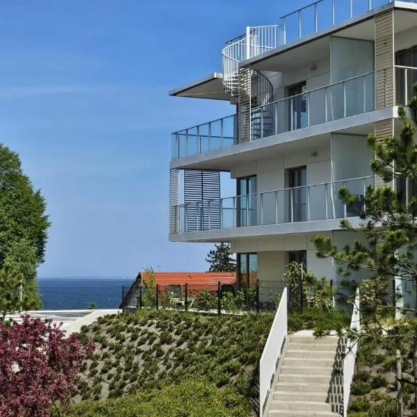 Mechelinki, Apartament z ogródkiem, widokiem na morze i aneksem kuchennym, hotel v destinaci Mechelinki